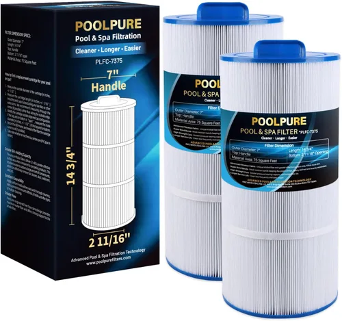 Miniatura 10 de POOLPURE Filtro de spa C-7375 reemplaza PCD75N, Unicel C-7375, Filbur FC-3964, 1019301, AK-60032, APCC7500, 17543, Cartucho de filtro de 75 pies