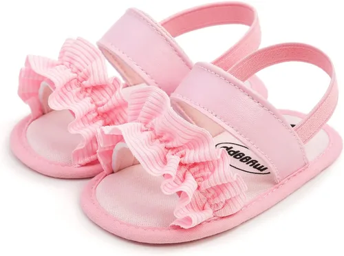 Sandalias de verano para bebés, niños y niñas, para fiesta, boda, vestido de boda, zapatos planos para recién nacidos, zapatos de cuna para primeros