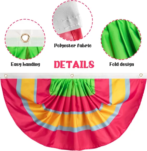 Miniatura 3 de 8 banderas de banderín de serape para fiesta, 3 x 1.5 pies, bandera de fanáticos del Cinco de Mayo, bandera de fanáticos de fiesta para festivales