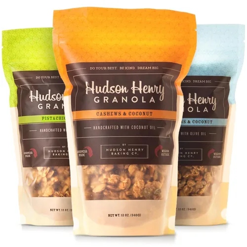Miniatura 13 de Hudson Henry Granola, arce, pecana y coco, paquete de 12 onzas, paquete de 3, proyecto verificado sin OMG
