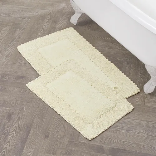 Miniatura 26 de Laura Ashley Ruffle tapete para baño de algodón de 17 x 24 pulgadas