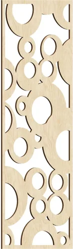 Miniatura 25 de Farwell Paneles de pared decorativos de madera con calado, 13 3/8 pulgadas de ancho x 34 3/8 pulgadas de alto x 1/4 de alto, roble rojo rojo