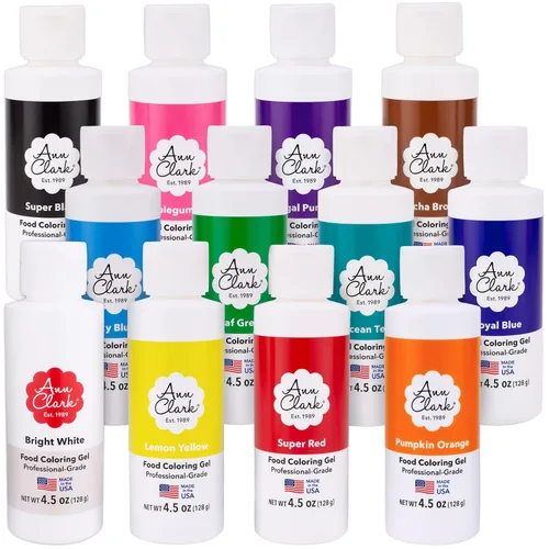 Miniatura 11 de Ann Clark - Gel colorante de grado profesional para alimentos fabricado en Estados Unidos, paquete de 12