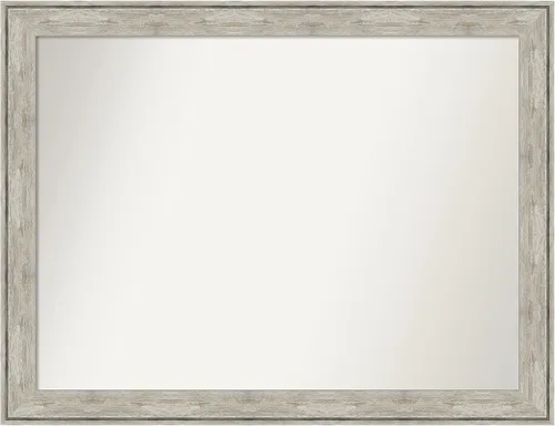 Miniatura 69 de Amanti Art Espejo de baño plateado para sobre fregadero, 28 x 47 pulgadas, espejo rectangular de plata imperial, marco de madera tradicional de gran