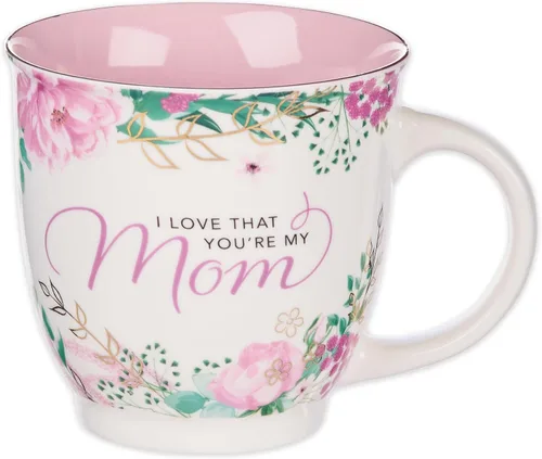 Miniatura 9 de Taza de cerámica de arte cristiano azul floral – 14 oz. Taza de café y té inspiradora con escrituras bíblicas apta para microondas y lavavajillas