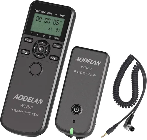 AODELAN Mando a distancia inalámbrico para cámaras Nikon, temporizador remoto cable de liberación del obturador para Z9 D5 D6 D800 D810 D850;