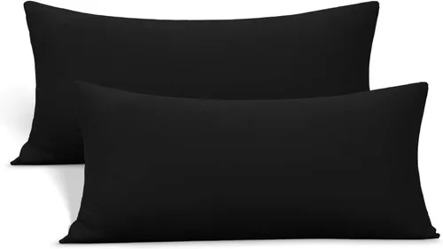 Miniatura 24 de Juego de 2 fundas de almohada pequeñas de punto Jersey Knit para viajes o niños pequeños de 12 x 16 pulgadas, 13 x 18 o 14 x 20 pulgadas, sobre
