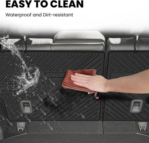 Miniatura 5 de LASFIT Protector de respaldo de asiento trasero para Honda CRV 2012-2016, apto para todo tipo de clima, TPE apto para mascotas, ajuste personalizado