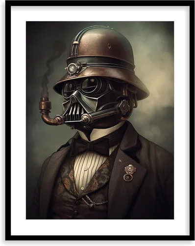 Miniatura 24 de Láminas de Arte de Retratos Victorianos de Star Wars - Impresión de Arte Fino Giclée Premium - Decoración de Pared Steampunk Estética, Póster Darth
