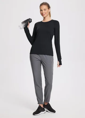Miniatura 2 de BALEAF Women's Long Sleeve Running Shirts Workout Tops Athletic Active Quick Dry Soft Lightweight