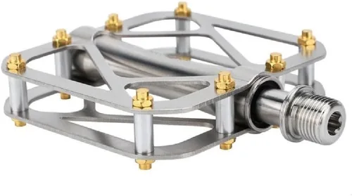 Miniatura 6 de Pedales de titanio para bicicleta Cuerpo completo de titanio MTB Road Bike 9/16 pulgadas Pedales para pedales Brompton liberación rápida ultraligero