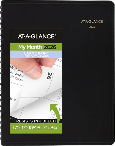Miniatura 10 de AT-A-GLANCE - Planificador 2026, mensual, 7" x 8-3/4", mediano, negro (701200526)