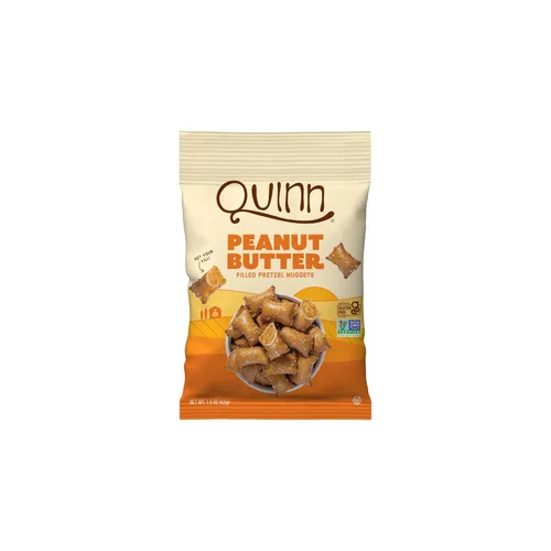 Miniatura 5 de Quinn Nuggets cremosos de pretzel rellenos de mantequilla de maní, hechos con ingredientes reales, sorgo de grano entero, sal marina, vegano, sin