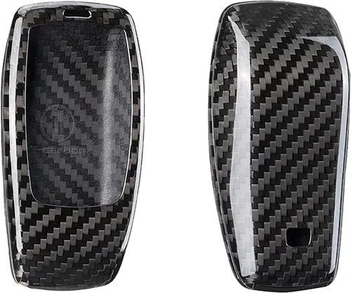 Miniatura 7 de Funda para llavero de fibra de carbono genuina para Mercedes-Benz 2019-2022 Clase C Clase G Clase 2017-2022 Clase E 2018-2021 S Class Smart Car