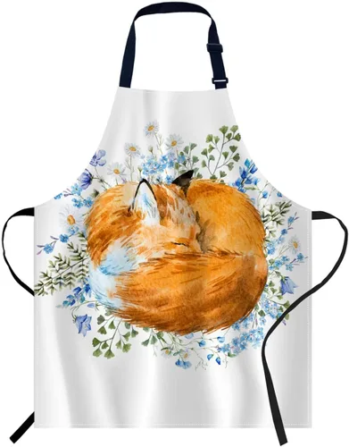 Miniatura 11 de oFloral Delantal para cocina casera 010, cute cats