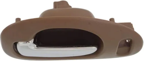 Miniatura 4 de Manija de puerta interior para Chrysler LHS 1999-2001 con bisel beige delantero del lado del conductor con palanca cromada Con orificio de bloqueo