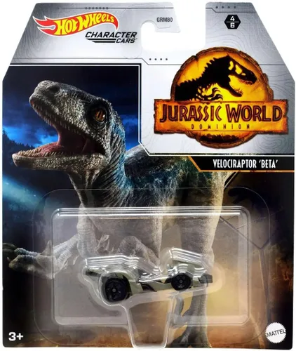 Miniatura 4 de Hot Wheels Jurassic World - Juego de 4 vehículos fundidos a presión de GRM80-956A