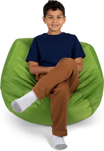 Miniatura 33 de Big Joe Silla Puf Clásica para Dormitorio de Niños y Rincón de Lectura, Azul Marino Fácil de Limpiar, Mezcla Duradera de Nylon y Poliéster, 2 Pies