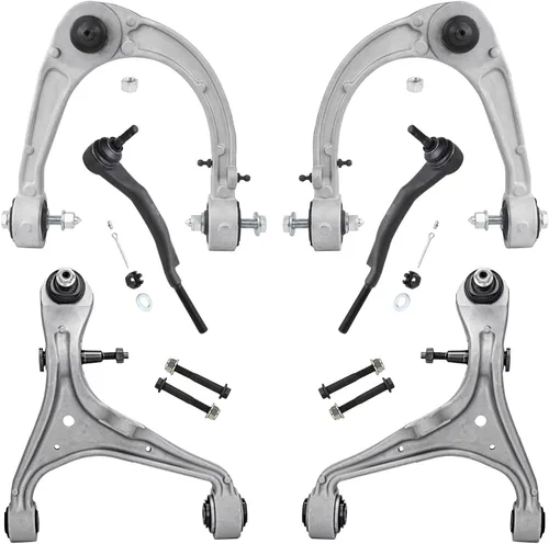Miniatura 157 de Detroit Axle - Kit de brazos de control de extremo delantero 4WD para Ford 04-08 F-150, 06-08 Lincoln Mark LT, 4 extremos de barra de acoplamiento
