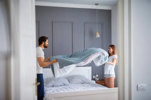 Miniatura 4 de Victoria Valenti - Juego de sábanas en relieve con 4 fundas de almohada, doble cepillado y ultra suave con bolsillos profundos para colchón extra