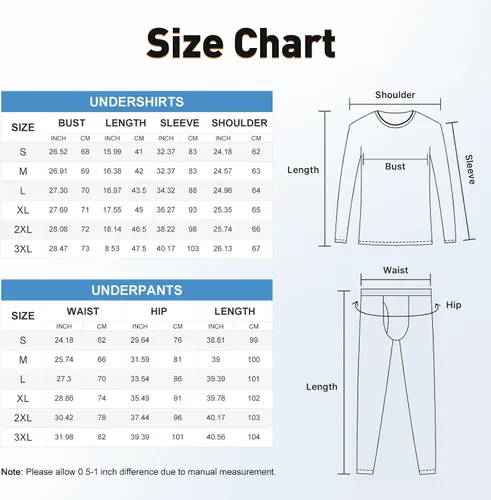 Miniatura 6 de SIMIYA Conjunto de ropa interior térmica para hombre, ropa interior larga para hombre, ropa interior larga para hombre, parte inferior superior