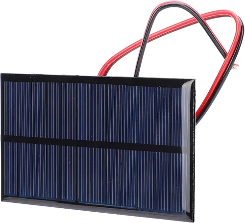 Miniatura 8 de 3 unids mini panel solar DC 6V polisilicio módulo cargador solar DIY sistema kits con cable de 11.8 in