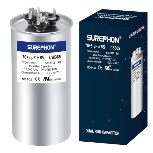 Miniatura 9 de Condensador de 5 Mfd 370V/440V Condensador de Funcionamiento y Arranque Ovalado para Motor de CA o Arranque de Ventilador y Bomba de Calor Fría