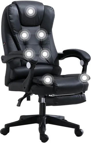 Miniatura 8 de Sillas de juegos con reposapiés, silla ergonómica de videojuegos para adultos, silla de oficina de computadora estilo carreras con soporte lumbar