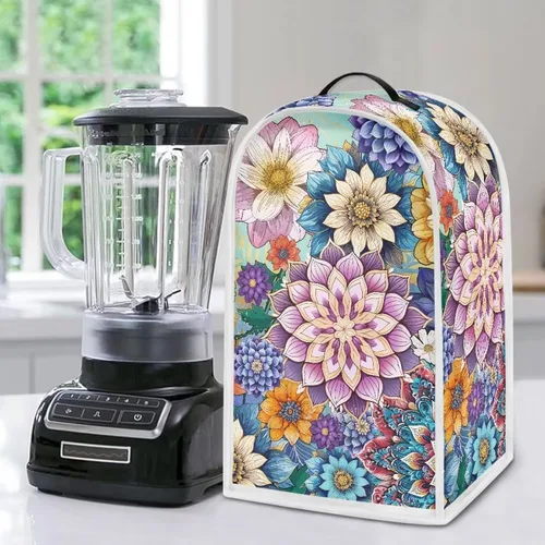 Miniatura 14 de Aztec Cow - Funda para batidora de girasoles con mango superior, ligera, lavable, para cocina, cafetera, decoración de procesadores de alimentos