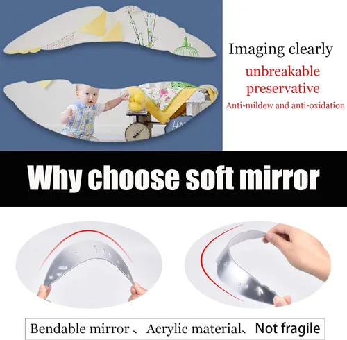 Miniatura 5 de 2 juegos de calcomanías de pared con espejo de labios, forma de beso 3D, acrílico, sin marco, creativas, murales autoadhesivos para dormitorio