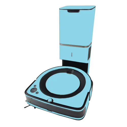 MIGHTY SKINS MightySkins Skin compatible con iRobot Roomba s9+ Vacuum - Azul claro sólido | Funda protectora y única de vinilo | Fácil de aplicar y