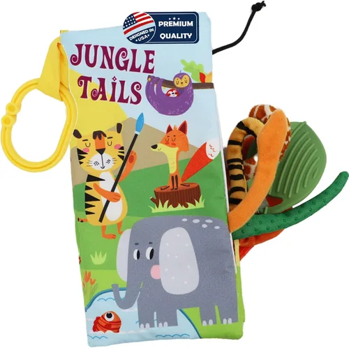 Miniatura 14 de Libros de dinosaurio para bebés de 0 a 6 meses, libros de tela arrugada para bebés, juguetes para el tacto y la sensación de la barriga para bebés