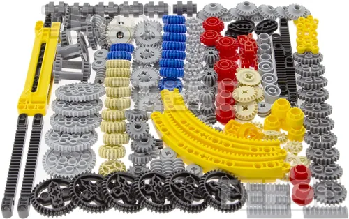 Miniatura 2 de TEESE Kit de diferencial de engranajes de 233 piezas, compatible con piezas técnicas, para bloques STEM-MOC-EV3-Project-Track-Car-Bulk