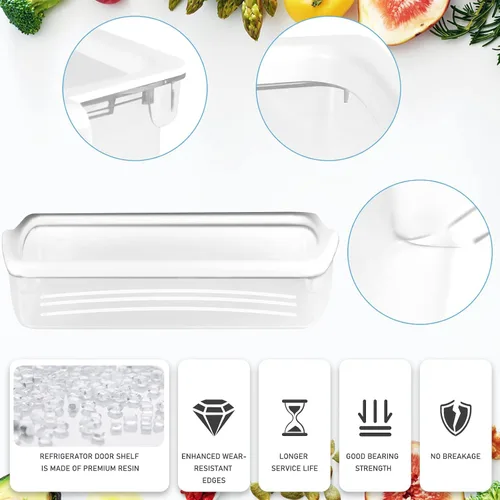 Miniatura 5 de 2 PAQUETES W10321304 Estante para puerta de refrigerador de AMI PARTS Compatible con la estantería de refrigerador Whirl-pool reemplazo WRS325FDAM02