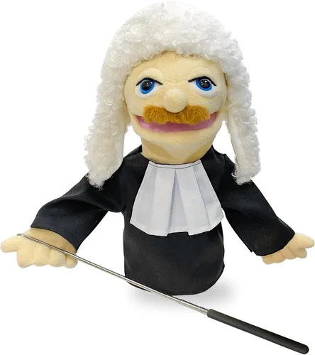 Miniatura 13 de Marionetas de 40,6 cm de títere entriloquista, marionetas de mano para niños, marionetas de chef de peluche para adultos con boca extraíble