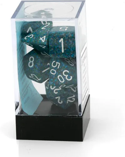 Miniatura 3 de Chessex CHX25316 Juego de mar moteado en dados