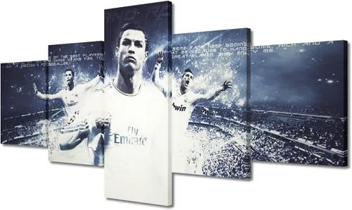 Miniatura 14 de TUMOVO Lienzo decorativo para pared, cuadro de Cristiano Ronaldo, cuadros de club de fútbol, impresiones en lienzo, póster de arte de pared, arte