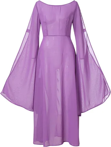 Miniatura 4 de FRMUIC Vestido de hada renacentista para mujer, disfraz irlandés medieval, vestido sexy de Halloween, vestido victoriano con hombros descubiertos