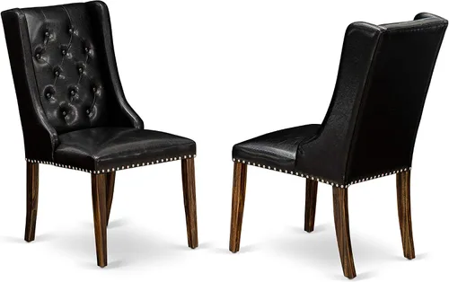 Miniatura 4 de East West Furniture I2FO5-749 Irving - Juego de muebles de habitación de 5 piezas, incluye una mesa de comedor redonda con pedestal y 4 sillas