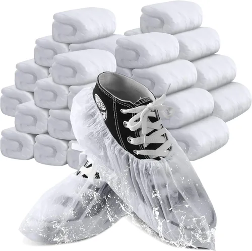 Miniatura 7 de Vabean 200 fundas desechables para zapatos, cubierta para botas, impermeables, antideslizantes, para interiores, alfombras, suelos y lugares de Azul