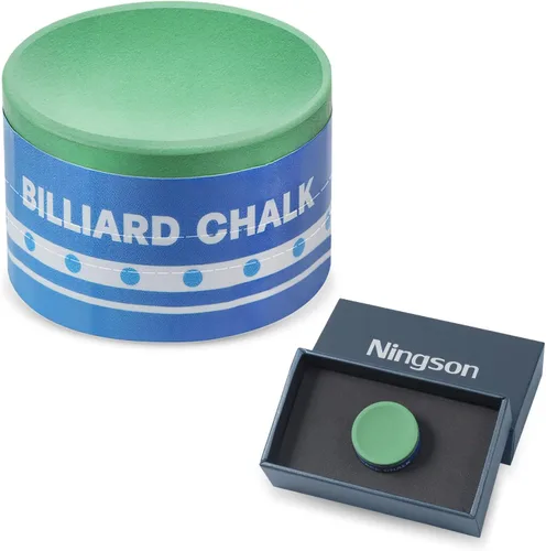 Miniatura 11 de Tiza para Taco de Billar Paquete de 2, Tiza Redonda Premium para Palo de Billar Accesorios de Mesa de Billar para Torneos Profesionales, Clubes