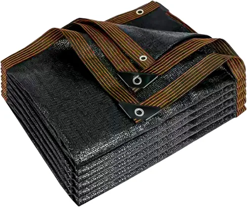 Miniatura 10 de Tela de sombra 90% negra para patio, lona de malla de 3 x 3 pies con ojales, protección solar para jardín, invernadero, pérgola, plantas, gallinero