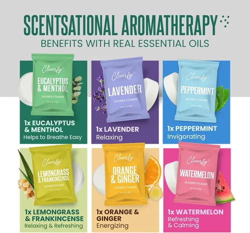 Miniatura 4 de Cleverfy Shower Steamers - Aromaterapia - Regalos de cumpleaños para mujeres, mamá, esposa, abuela, ella, mejor amiga, hija, hermana, adolescentes