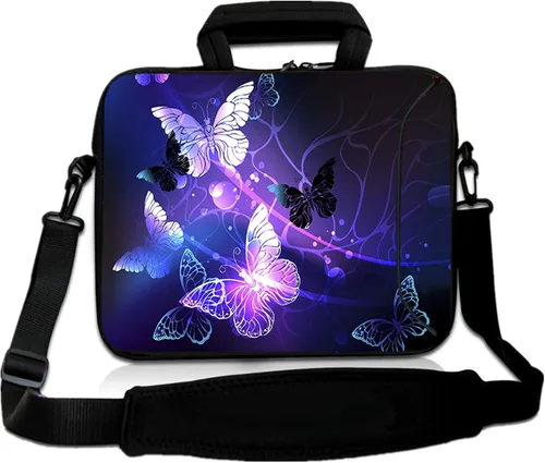 Miniatura 16 de RICHEN - Bolso cruzado con asa para laptops, iPads, libros electrónicos y tabletas infantiles, con bolsillo Flores