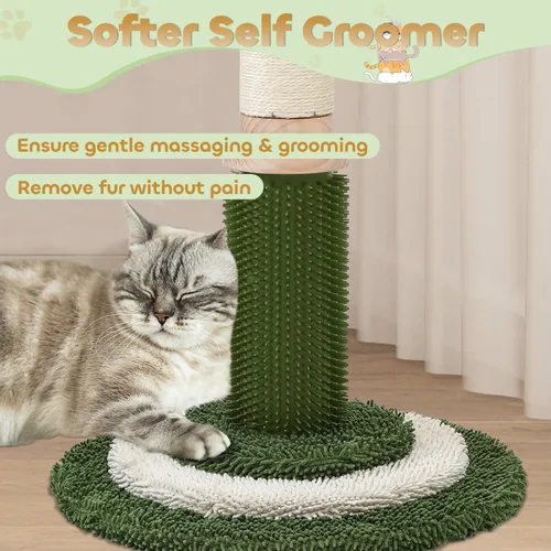 Miniatura 3 de EMUST Rascador para gatos – Rascador para gatos de 41.3 pulgadas de alto con pista interactiva de bolas para gatos de interior, poste para gatos
