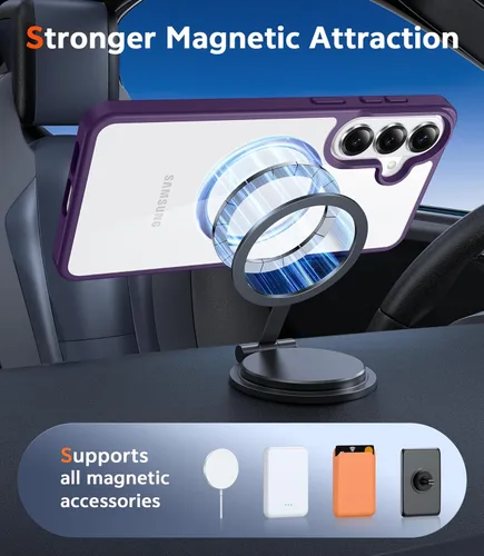 Miniatura 1624 de FNTCASE Funda para iPhone 13 Pro-Max: Fundas magnéticas transparentes compatibles con Magsafe Slim anti amarillamiento protección contra caídas