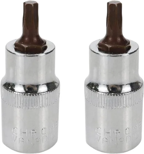 Miniatura 9 de Juego de llaves hexagonales de 1/2" y T40 Torx de 2.16 pulgadas de longitud, 2 piezas Broca Torx