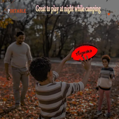 Miniatura 7 de Balón de fútbol con luz para niños, brilla en la oscuridad, con luces LED preinstaladas, pilas incluidas