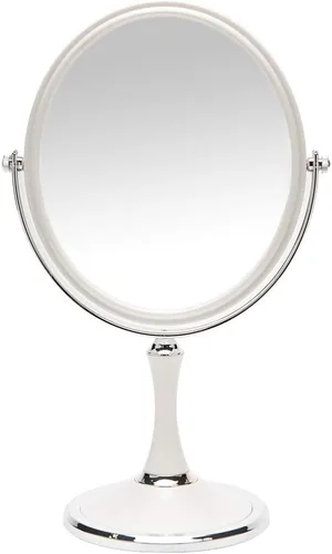 Miniatura 8 de YEAKE Espejo de tocador de maquillaje con aumento, plástico ABS, doble cara, aumento 3X, giro de 360°, espejo de maquillaje de belleza, espejo