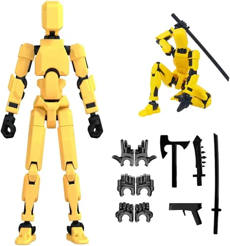 Miniatura 8 de Rugwun Figura de acción de Titan 13, Lucky Robot 13 figuras de acción, divertidas figuras de acción impresas en 3D multiarticuladas, figura